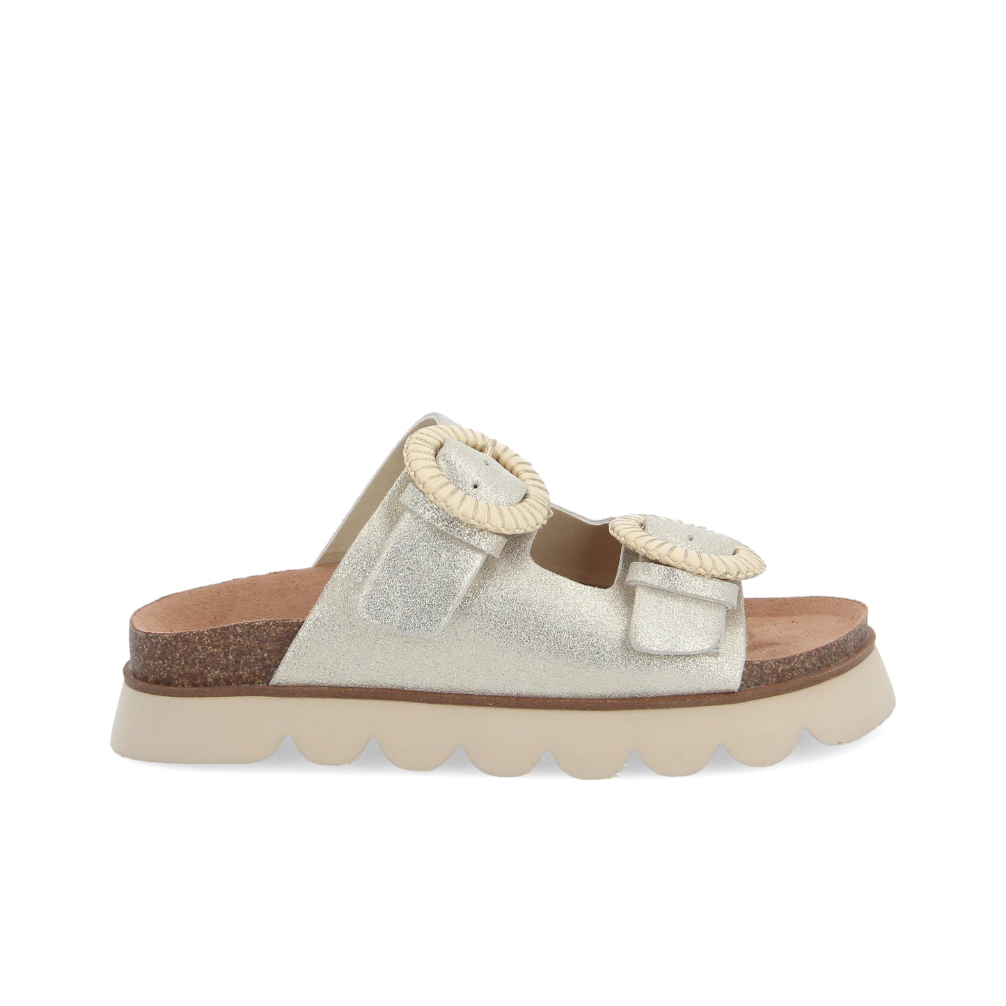 Sandalias De Mujer I Sandy Slap W Glitter Suede