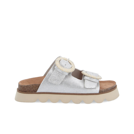 Sandalias De Mujer I Sandy Slap W Glitter Suede
